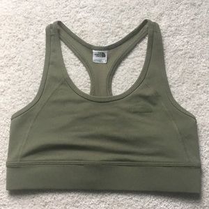 Green sports bra